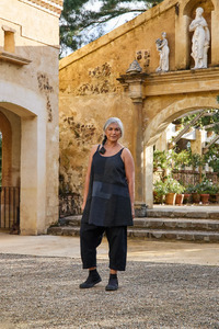 Meg By Design: Meg By Design Kyra Cotton Patch Slip - Black
