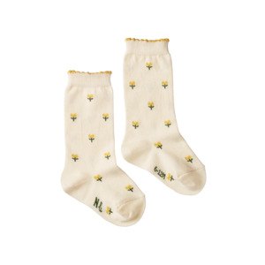 Nature Baby Organic Cotton Socks - Tulips