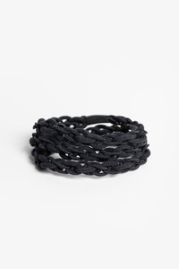 Hair Accessories: Antler Chain Link Hair Tie Set - Black