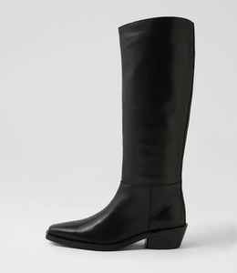 Mollini: Mollini Feidel Knee High Boot - Black Leather