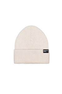 Hats: Standard Issue Merino Rib Beanie - Alabaster
