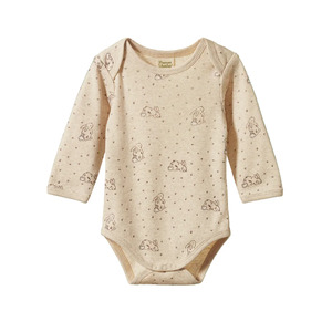 Nature Baby Long Sleeve Bodysuit - Bramble Burrow Print