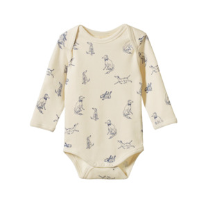 Nature Baby Long Sleeve Bodysuit - Best Friend Print