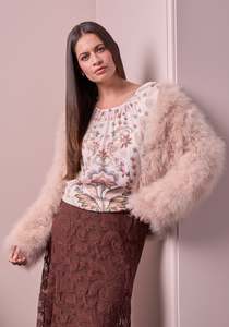 Loobie's Story Antoinette Top - Bone Multi