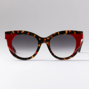 Happy To Sit On Your Face Croupier Sunglasses - Red