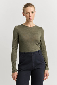 Toorallie Crew Merino Tee - Kale