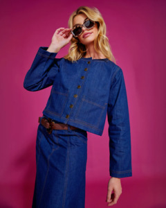 Boom Shankar Fumiko Jacket - Dark Denim