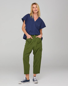 Boom Shankar: Boom Shankar Molly Cargo Pant - Khaki