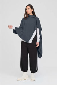 Scarves Shawls Wraps: Taylor Sided Scarf - Storm