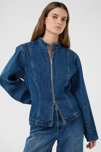 Karen By Simonsen Bonnie Jacket - Dark Blue Denim