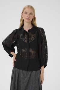 Karen By Simonsen Brynja Frosty Blouse - Meteorite