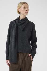 Karen By Simonsen: Karen By Simonsen Berenice Pullover - Dark Grey Melange