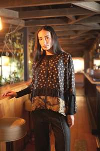 Design Nation Ophelia Jacket - Black/Gold