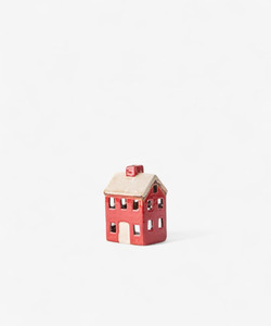 French Country Alsace Petite Tea Light Chalet red/cream