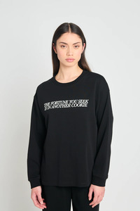 Twenty-Seven Names Takeaways Long-Sleeved Top - Black
