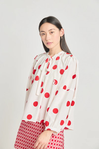 Twenty Seven Names: Twenty-Seven Names Memory Blouse - Red Polka Dot