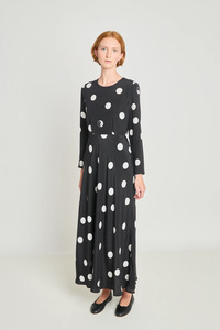 Twenty Seven Names: Twenty-Seven Names Circle of Trust Dress - Black Polka Dot