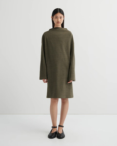 Kowtow: Kowtow Measure Dress - Bark Melange