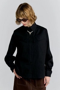 Karen Walker Squire Shirt - Black