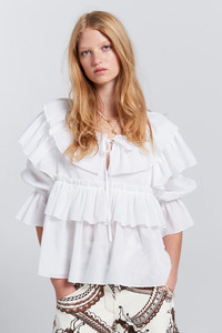Karen Walker: Karen Walker Whisper Top - White
