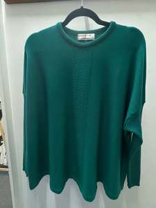 Country Laine: Country Laine Merino Swing Sweater - Kelly Green