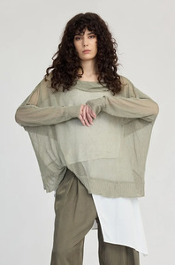 Sale Knitwear: Taylor Crossed Sweater - Moss Green