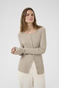Sale Knitwear: Karen By Simonsen KBUlima Cardigan - Simply Taupe