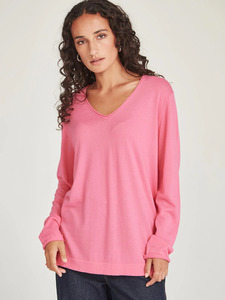 Sale Knitwear: Sills Vinnie V Neck - Pink Sherbet