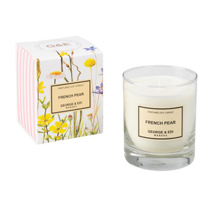 George & Edi Standard Perfumed Soy Candle 200g - French Pear