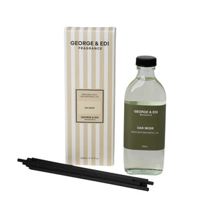 George & Edi Diffuser Refill & Reeds - Oak Moss