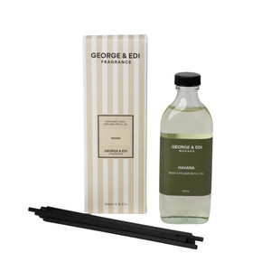 George & Edi Diffuser Refill & Reeds - Havana