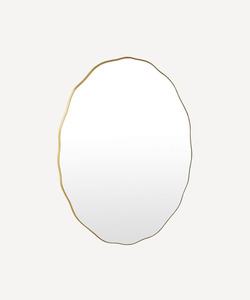 French Country: French Country Wave Oval Mirror - Small