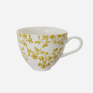 Cc Interiors: CC Interiors Florentine Moutarde Handpainted Cup