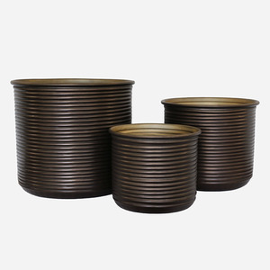 Cc Interiors: CC Interiors Calypso Planters - Bronze
