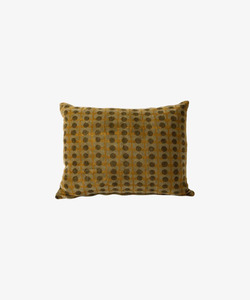 Dots Handblock Velvet Cushion 50x40cm