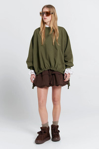 All Brands: Karen Walker Fraternity Sweatshirt - Hunter Green
