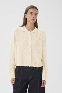 Karen By Simonsen Unice Cardigan LS - Egret