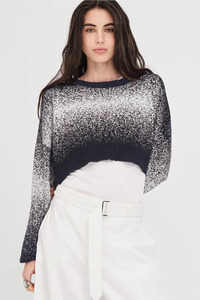 Taylor Gradient Art Sweater - Smoke/Ivory