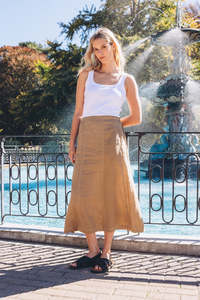 Skirts: Neris Harper Skirt - Biscotti