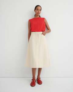 Kowtow Jubilee Skirt - Ecru Denim