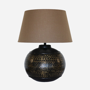 Cc Interiors: CC Interiors Egyptian Style Bronze/Brass Finish Beaten Round Lamp Base