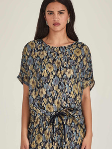 Sills Co: Sills Lucinda Print Top - Chambray Floral