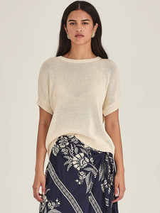 Sills Co: Sills Richmond Boxy Tee - Champagne