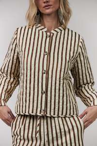 Coats And Jackets: Lollys Laundry Emilia Jacket LS - Dark Mokka