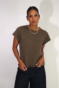 Tops: Tatano Margot Tee - Chocolate