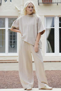 Pants: Curate Walk You Down Pant - Bone