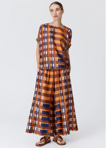 Pants: POL Lattice Pant - Amber Check