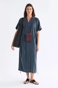Elk Delme Shirt Dress - Blue Steel