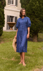 Dresses: Lania The Label Chase Dress - Azure