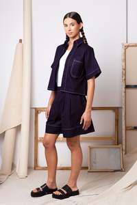 ReCreate Tomorrow Shorts - Indigo